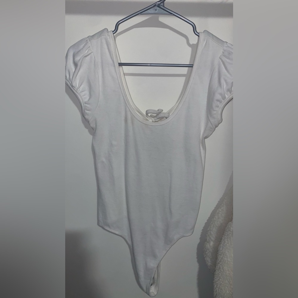White basic bodysuit